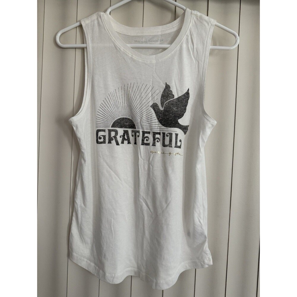 Spiritual Gangster Sz XS Tank Top Shirt “Grateful” NWOT